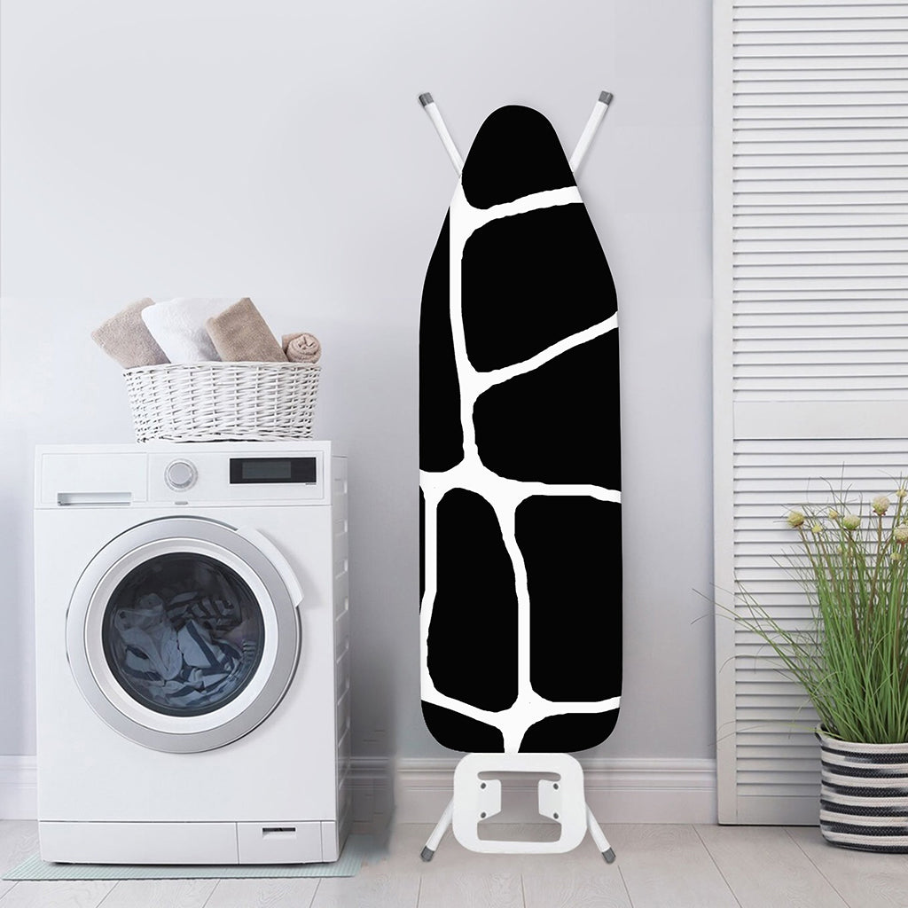 Black And White Giraffe Pattern Print Ironing Board Cover