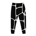 Black And White Giraffe Pattern Print Jogger Pants