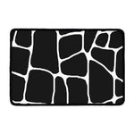 Black And White Giraffe Pattern Print Kitchen Mat