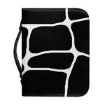 Black And White Giraffe Pattern Print Leather Bible Cover