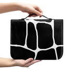 Black And White Giraffe Pattern Print Leather Bible Cover