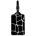 Black And White Giraffe Pattern Print Luggage Tag