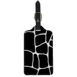 Black And White Giraffe Pattern Print Luggage Tag