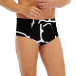 Black And White Giraffe Pattern Print Men's Briefs