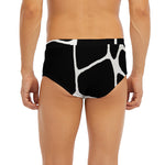 Black And White Giraffe Pattern Print Men's Briefs