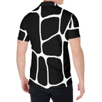 Black And White Giraffe Pattern Print Men's Shirt