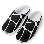 Black And White Giraffe Pattern Print Mesh Casual Shoes