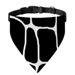 Black And White Giraffe Pattern Print Over The Collar Dog Bandana