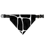 Black And White Giraffe Pattern Print Over The Collar Dog Bandana