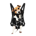 Black And White Giraffe Pattern Print Pet Carrier Backpack