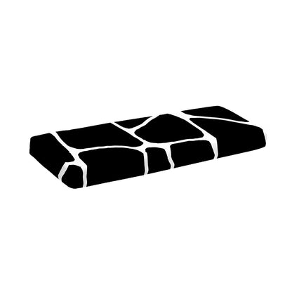 Black And White Giraffe Pattern Print Piano Keyboard Cover