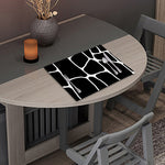 Black And White Giraffe Pattern Print Placemat