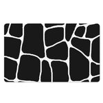 Black And White Giraffe Pattern Print Polyester Doormat