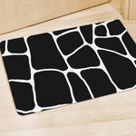 Black And White Giraffe Pattern Print Polyester Doormat