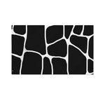 Black And White Giraffe Pattern Print Polyester Flag