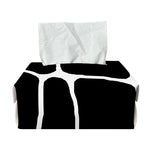 Black And White Giraffe Pattern Print Rectangle Tissue Box Cover