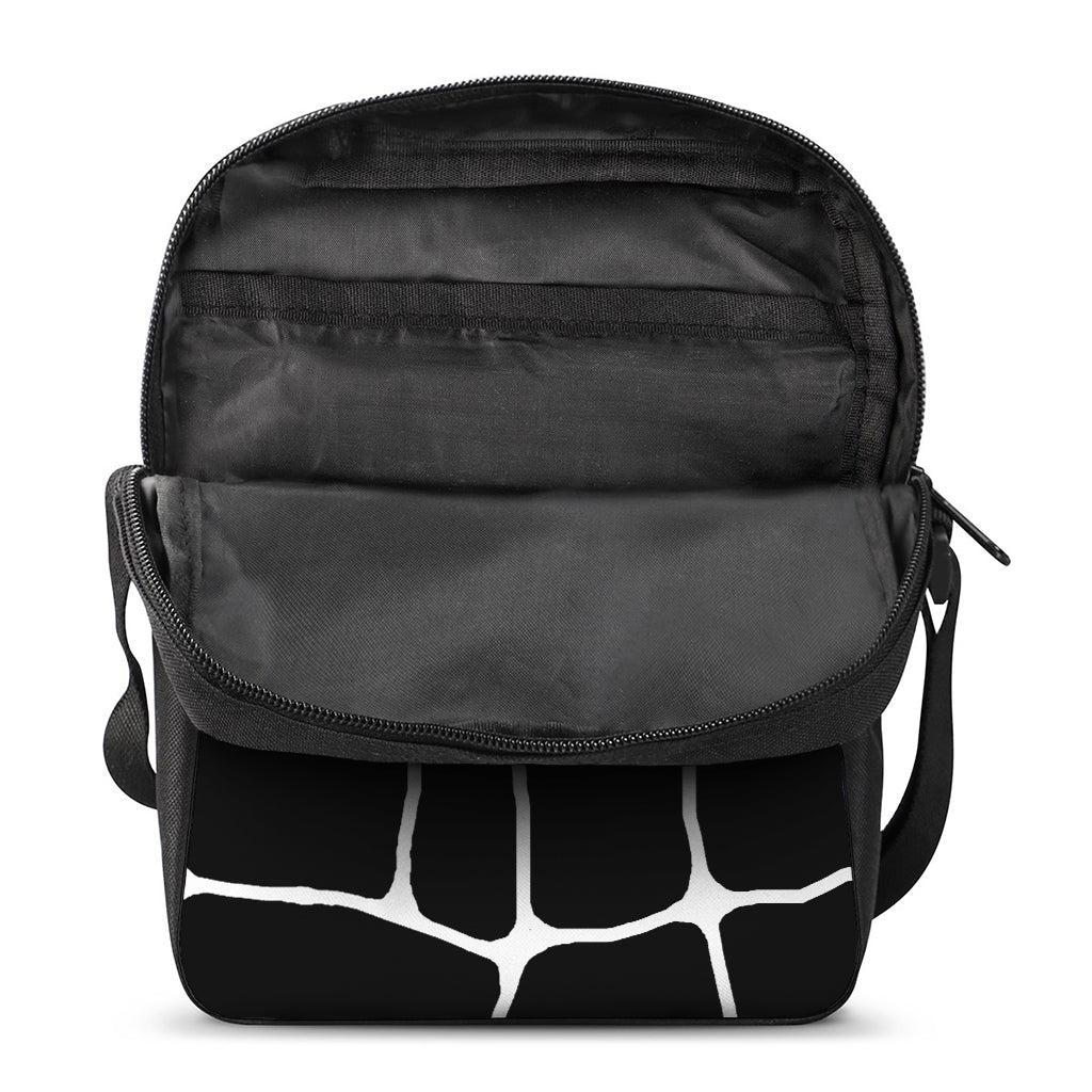 Black And White Giraffe Pattern Print Rectangular Crossbody Bag
