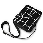 Black And White Giraffe Pattern Print Rectangular Crossbody Bag