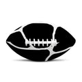 Black And White Giraffe Pattern Print Rugby Ball