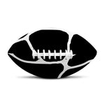 Black And White Giraffe Pattern Print Rugby Ball