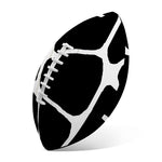 Black And White Giraffe Pattern Print Rugby Ball