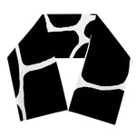 Black And White Giraffe Pattern Print Scarf