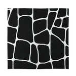 Black And White Giraffe Pattern Print Silk Bandana
