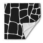 Black And White Giraffe Pattern Print Silk Bandana