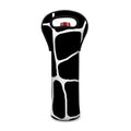 Black And White Giraffe Pattern Print Single Neoprene Wine Tote