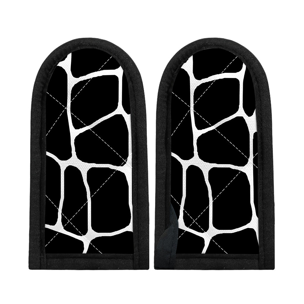Black And White Giraffe Pattern Print Skillet Handle Cover