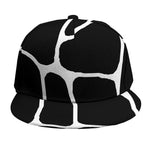 Black And White Giraffe Pattern Print Snapback Cap