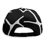 Black And White Giraffe Pattern Print Snapback Cap