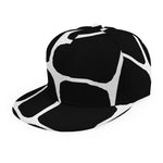 Black And White Giraffe Pattern Print Snapback Cap