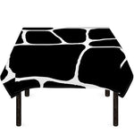 Black And White Giraffe Pattern Print Tablecloth