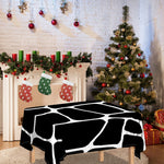 Black And White Giraffe Pattern Print Tablecloth