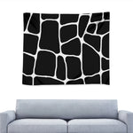 Black And White Giraffe Pattern Print Tapestry