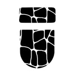 Black And White Giraffe Pattern Print Toilet Lid And Tank Cover Set