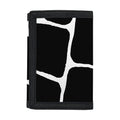 Black And White Giraffe Pattern Print Trifold Wallet