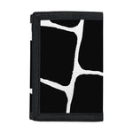 Black And White Giraffe Pattern Print Trifold Wallet