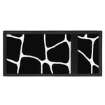 Black And White Giraffe Pattern Print Trifold Wallet