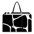 Black And White Giraffe Pattern Print Utility Tote Bag