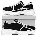 Black And White Giraffe Pattern Print White Chunky Shoes