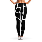 Black And White Giraffe Pattern Print Women's Leggings