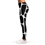 Black And White Giraffe Pattern Print Women's Leggings