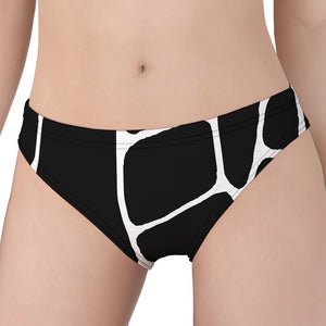 Black And White Giraffe Pattern Print Women's Panties