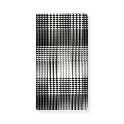 Black And White Glen Plaid Print Baby Crib Sheet
