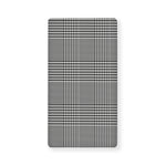 Black And White Glen Plaid Print Baby Crib Sheet