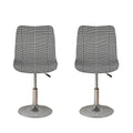 Black And White Glen Plaid Print Bar Stool Covers