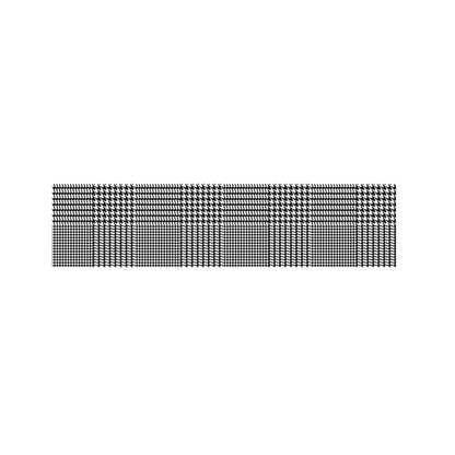 Black And White Glen Plaid Print Bed Runner