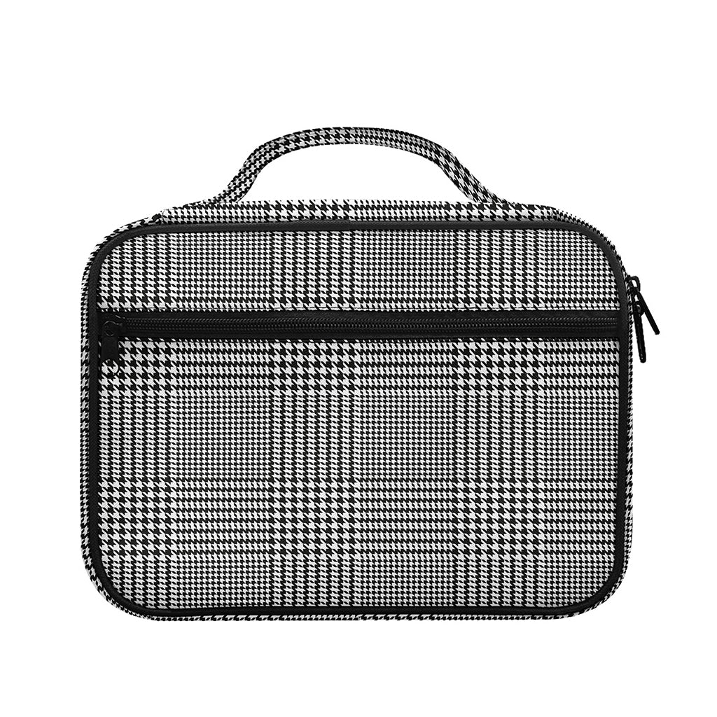 Black And White Glen Plaid Print Briefcase Bible Bag